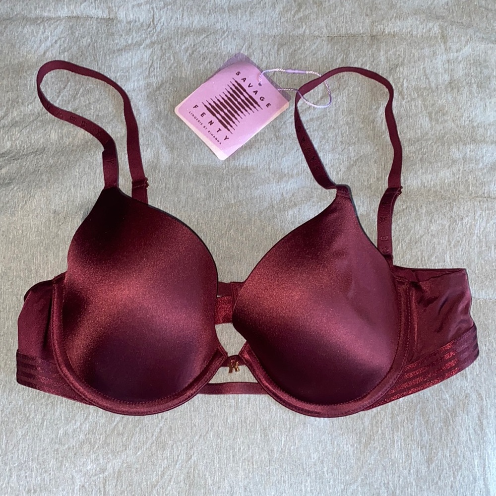 Savage Fenty Burgundy bra
